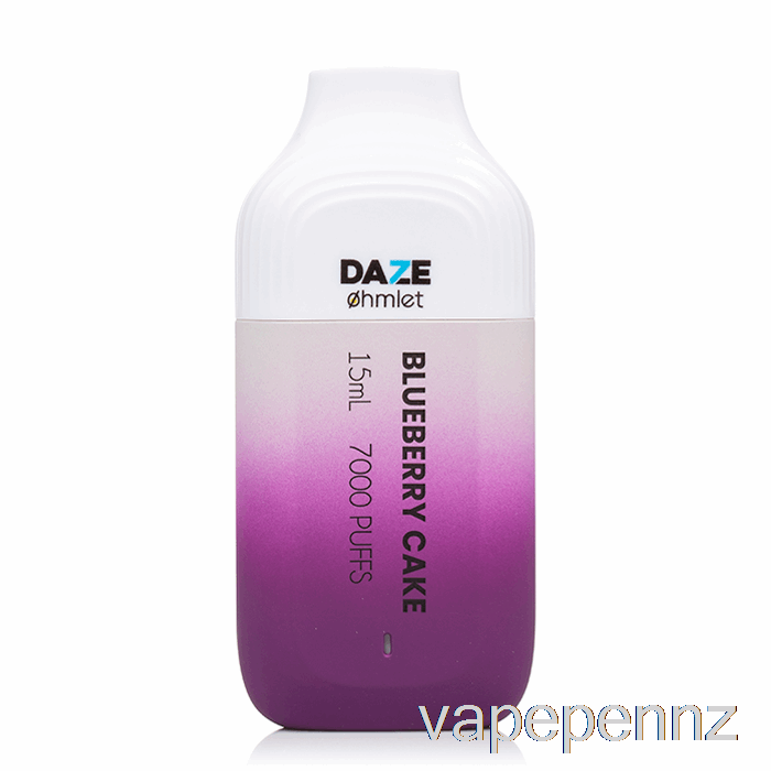 7 Daze OHMLET 7000 0% Zero Nicotine Disposable Blueberry Cake VAPE NZ